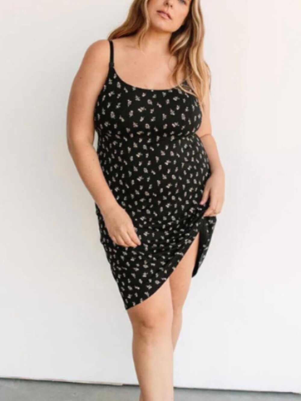 Storq Sleep Etc. Nursing / Maternity / Postpartum Dress in Wildflower Print L